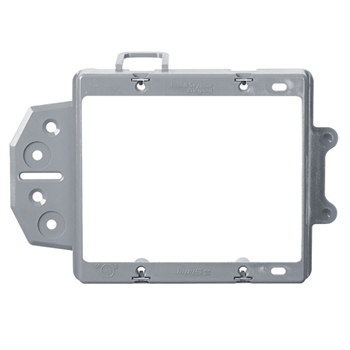 Product image for On-Q SLV-2B 3-3/4 x 2-1/4 Inch 2-Gang Low Voltage Bracket