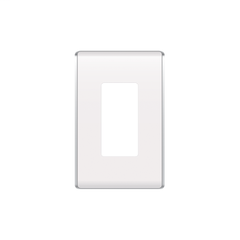 STUDIO 1G WALL PLATE WHITE STUDIO 1G WALL PLATE WHITE