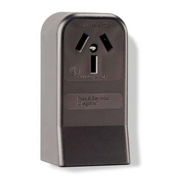 Pass & Seymour 385 50 Amp 125/250 VAC 3-Pole 3-Wire NEMA 10-50R Single Range Straight Blade Power Receptacle Pass & Seymour 385 50 Amp 125/250 VAC 3-Pole 3-Wire NEMA 10-50R Single Range Straight Blade Power Receptacle