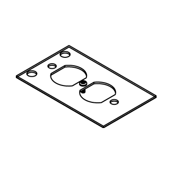 WLK CRFB-D-4 CRFB DUPLEX REC PLATE WLK CRFB-D-4 CRFB DUPLEX REC PLATE