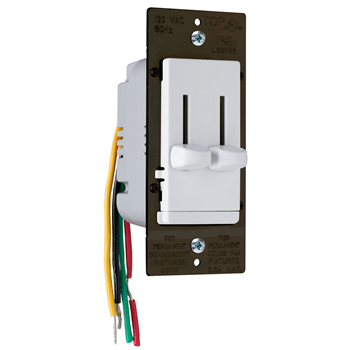 LS Series Fan Speed Control/Dimmer, White LSDC16WV