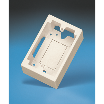 Product image for Ortronics OR-40300185 119.38 x 76.2 x 50.8 mm 1-Gang Fog White High Impact Thermoplastic ABS Rectangular Surface Mount Box