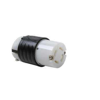 30 Amp Non-NEMA Connector - Black Back, White Front Body 3433SS