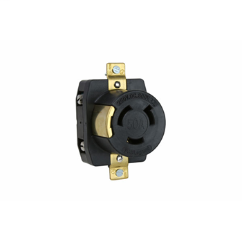 Pass & Seymour 3771 50 Amp 600 VAC/250 VDC 2-Pole 3-Wire Corrosion-Resistant Single Receptacle Pass & Seymour 3771 50 Amp 600 VAC/250 VDC 2-Pole 3-Wire Corrosion-Resistant Single Receptacle