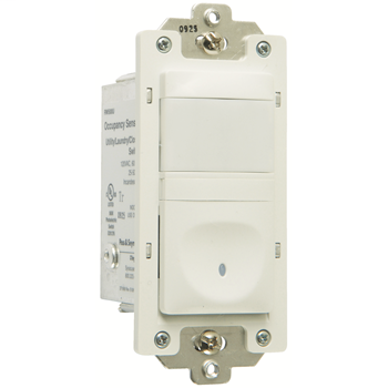 Product image for Pass & Seymour RW500U-WCC4 Single Pole Occupancy Sensor, 2wire 500W - White