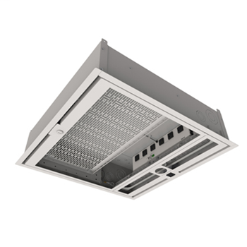 ECB2SP-CR Evolution Series Ceiling Box with Dry Contact Controlled Receptacles, Fan and Projector Mount ECB2SP-CR