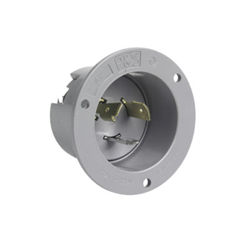 20 Amp NEMA L520 Inlet, Gray L520FI