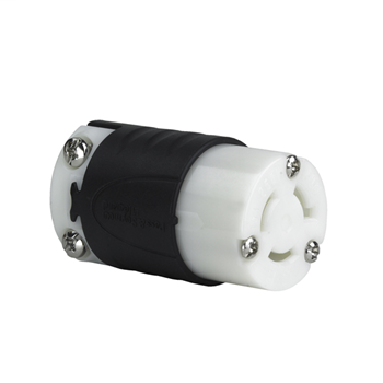 Black Back White Front Bod Legrand Pass /& Seymour 20 Amp NEMA Connector L2120