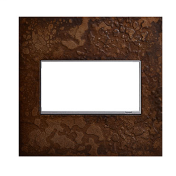 Product image for Pass & Seymour AWM2GHFBR1 2 Gang adorne Wall Plate - Hand Forged Bronze