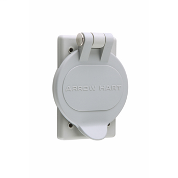 Product image for Pass & Seymour 20416-N Receptacle Cover Nylon 3pole 4wire 30a/600vac 20a/250vdc