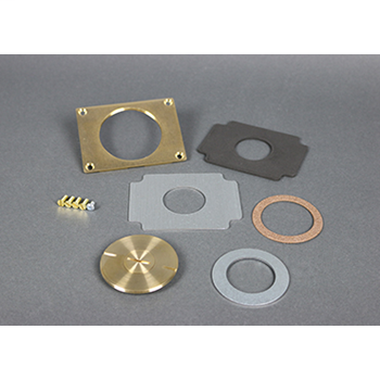 Wiremold 829CK-3/4 2-5/8 x 3/4" Brass Floor Box Communication Cover Plate Wiremold 829CK-3/4 2-5/8 x 3/4" Brass Floor Box Communication Cover Plate