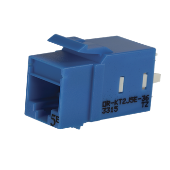 Product image for ORT OR-KT2J5E-36 KEYSTONE CAT5E JACK BLUE