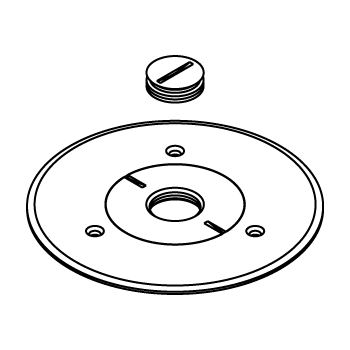 Wiremold 896CK-3/4 3/4" Threaded Brass Floor Box Communication or Power Cover Plate Wiremold 896CK-3/4 3/4" Threaded Brass Floor Box Communication or Power Cover Plate