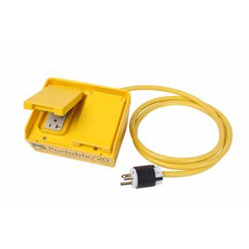 Auto Reset Box-Portable GFCI w/ Two 20A/125V Straight-Blade Duplex Outlets PS204S