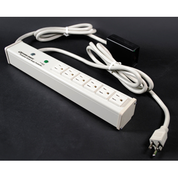 Plug-In Outlet Center Unit / 120V/15A/6 O/L /remote lighted switch/15' cord/Computer Grade Surge M6BZR-15