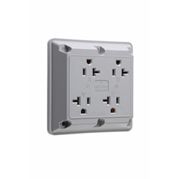 Pass & Seymour 420-GRY Quad Receptacle 20A 125V Gray