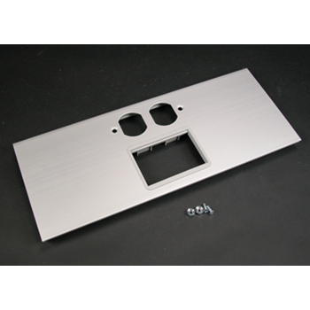 AL5200 Large Multi-Channel Raceway Duplex and 6A Mini Adapter Cover Plate AL5256-DACT