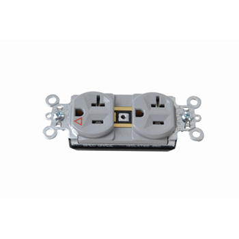 PlugTail® Isolated Ground Spec Grade Receptacles, 20A, 125V, Gray PTIG5362GRY