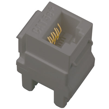 Product image for Pass & Seymour AC5ERJ45M5 Cat 5e T568-AB Keystone Insert - Magnesium (5 Pack)