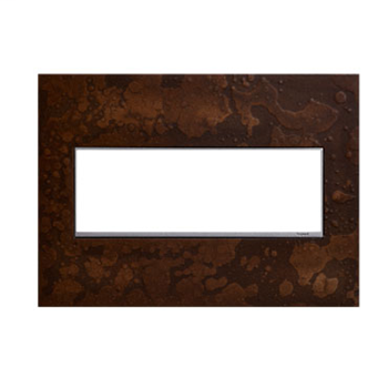 Product image for Pass & Seymour AWM3GHFBR1 3 Gang adorne Wall Plate - Hand Forged Bronze