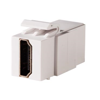 Product image for Ortronics OR-KSHDMI 19-Pin 1-Port Fog White Female HDMI Audio/Video Connector