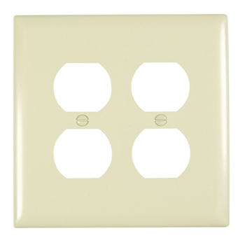 Duplex Receptacle Openings, Two Gang, Ivory TPJ82I