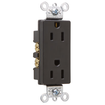 P&S 26252-BK DECO DUP RECEP 15A 125 P&S 26252-BK DECO DUP RECEP 15A 125
