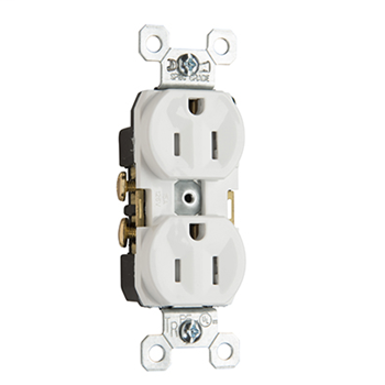 Pass & Seymour TR15LA 15 Amp 125 VAC 2-Pole 3-Wire NEMA 5-15R Light Almond Nylon Tamper-Resistant Duplex Receptacle Pass & Seymour TR15LA 15 Amp 125 VAC 2-Pole 3-Wire NEMA 5-15R Light Almond Nylon Tamper-Resistant Duplex Receptacle