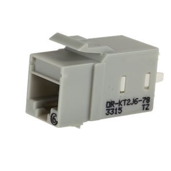 Product image for ORT OR-KT2J6-78 KEYSTONE CAT6 JACK GRAY