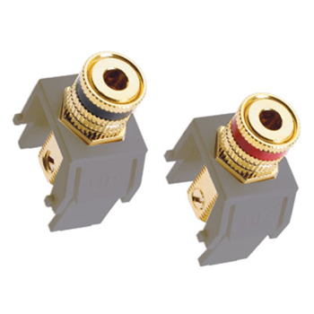 Product image for Pass & Seymour ACABPM1 Audio Binding Posts Inserts for adorne Wall Plates, 1 Pair - Magnesium