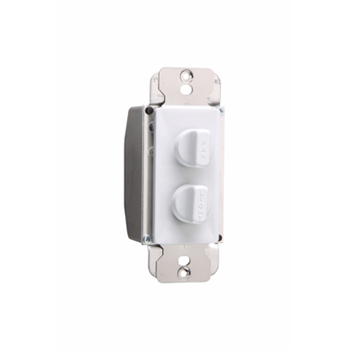 Rotary Dual Fan Speed/Dimmer Control, White 94315W