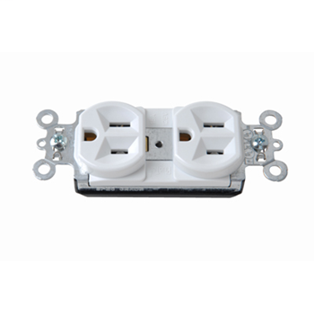 Pass & Seymour PT5262W 15 Amp 125 Volt White PlugTail Spec Grade Receptacles Pass & Seymour PT5262W 15 Amp 125 Volt White PlugTail Spec Grade Receptacles