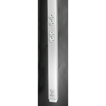 Wiremold AMDTP-415 2-1/4 x 5 Inch 15 Foot Aluminum Power and Communication Pole Wiremold AMDTP-415 2-1/4 x 5 Inch 15 Foot Aluminum Power and Communication Pole