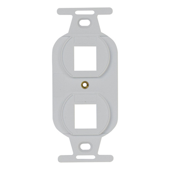 WP1062WH - 2 Port Keystone Duplex Type-106 Wall Strap, White