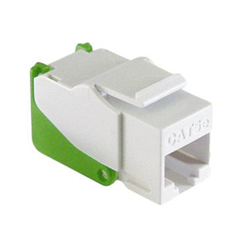 Mayer-DDS-Snap & Go Cat 5e Keystone Connector, White WP3550-WH-1