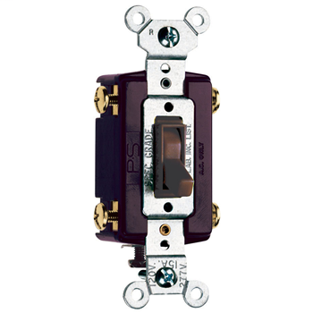 Pass & Seymour 664-G 15 Amp 120 VAC 4-Way Brown Thermoplastic Screw Mounting Grounding Toggle Switch Pass & Seymour 664-G 15 Amp 120 VAC 4-Way Brown Thermoplastic Screw Mounting Grounding Toggle Switch