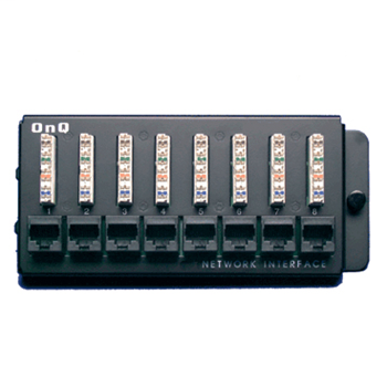 On-Q 363486-01 6.5 x 1.5 x 3 Inch 8-Port Category 5E RJ45 Black 18 Gauge CRS Network Interface Module On-Q 363486-01 6.5 x 1.5 x 3 Inch 8-Port Category 5E RJ45 Black 18 Gauge CRS Network Interface Module