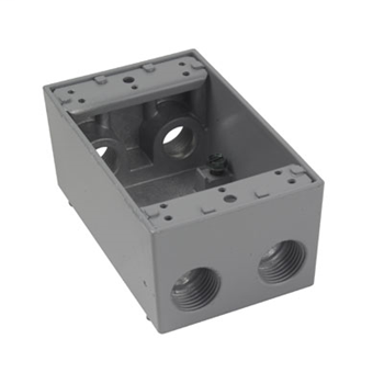 Weatherproof Single Gang Box, Gray WPB25