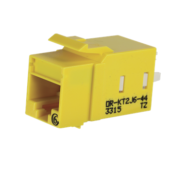Product image for ORT OR-KT2J6-44 KEYSTONE CAT6 JACK YELLOW