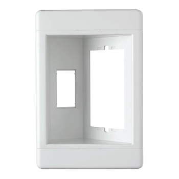 Single-Gang Recessed TV Box (Frame Only), White TV1WW