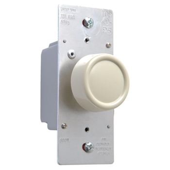 Product image for Pass & Seymour R600-PIV RFI Rotary Dimmer Preset 600W - Ivory