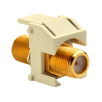 On-Q WP3480-LA Light Almond Plastic Recessed Gold F-Video Insert On-Q WP3480-LA Light Almond Plastic Recessed Gold F-Video Insert