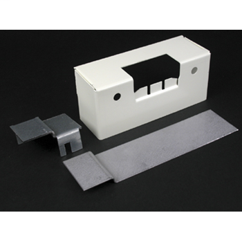 Wiremold V4089 4-3/4 x 2 x 1-5/8 Inch Ivory Steel Reducing Connector Wiremold V4089 4-3/4 x 2 x 1-5/8 Inch Ivory Steel Reducing Connector