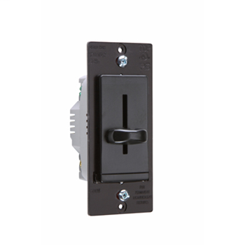 Product image for Pass & Seymour LS600-BK Incandescent Slide Dimmer, Non-Preset 600W - Black