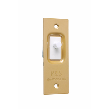 Product image for Pass & Seymour 1206-A Canopy Switch, Interior Only with Leads, Plunger and Face Plate, Light On Door Closed