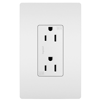 Pass & Seymour 885-TRWRW 15 Amp 125 VAC 2-Pole 3-Wire NEMA 5-15R White Thermoplastic Duplex Decorator Receptacle Pass & Seymour 885-TRWRW 15 Amp 125 VAC 2-Pole 3-Wire NEMA 5-15R White Thermoplastic Duplex Decorator Receptacle