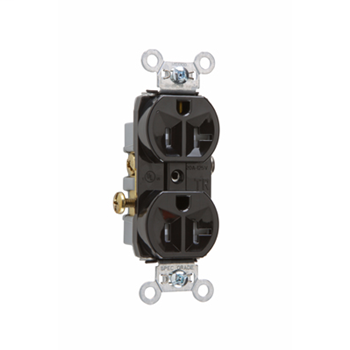 Pass & Seymour TR20-BK 20 Amp 125 VAC 2-Pole 3-Wire NEMA 5-20R Black Nylon Tamper-Resistant Duplex Receptacle Pass & Seymour TR20-BK 20 Amp 125 VAC 2-Pole 3-Wire NEMA 5-20R Black Nylon Tamper-Resistant Duplex Receptacle
