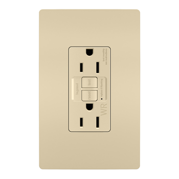 Spec-Grade Weather-Resistant 15A Self-Test Duplex GFCI, Ivory 1597TRWRI