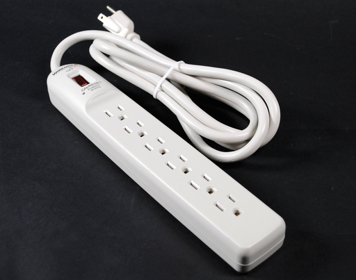 Plug-In Outlet Center Unit / 120V/15A/6 O/L /lighted switch/6' cord/Value Grade Surge