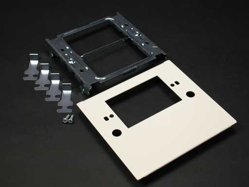Wiremold 4047 Series One-Gang Device Plate Fitting, Ivory